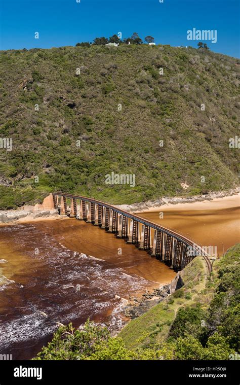 Kaaimans River Bridge In Wilderness Western Cape South Africa Stock