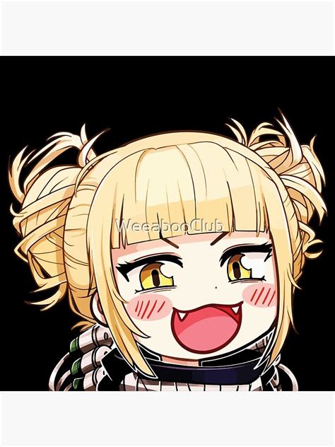 Toga Himiko Chibi Anime Peeker Poster By Weeabooclub Redbubble