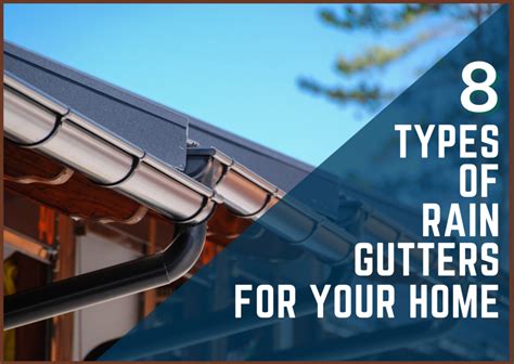 8 Types Of Rain Gutters For Your Home Gutterfix