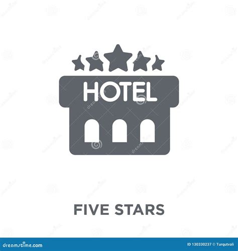 Five Stars Icon From Hotel Collection Stock Vector Illustration Of