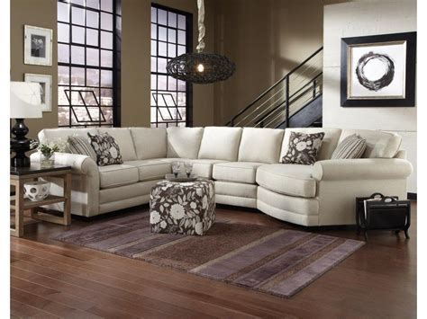 England Brantley 5 Seat Sectional Sofa With Cuddler Darvin Furniture