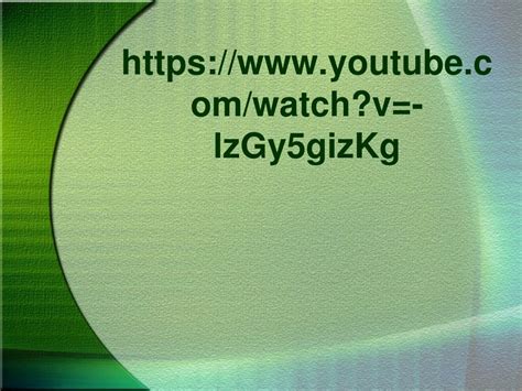Ppt Https Youtube Watch V Lzgy Gizkg Powerpoint Presentation Free