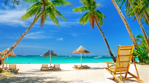 Tropical Paradise Beach Hd Desktop Wallpaper High Definition Beach Place Beach