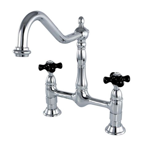 All waterstone bridge kitchen faucets can be matched in finish and style to any of our elegant accessories. Kingston Brass Heritage 2-Handle Bridge Kitchen Faucet ...