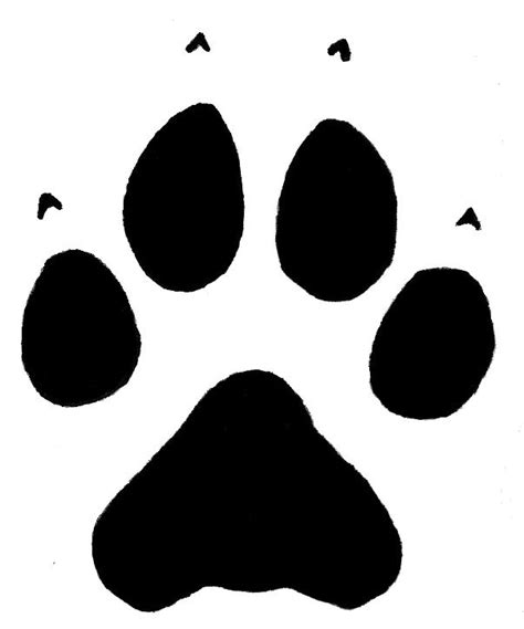 Paw Print Wolf Clipart Library