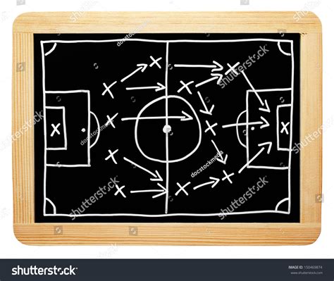 Soccer Tactics On Chalkboard Stock Photo 150469874 Shutterstock