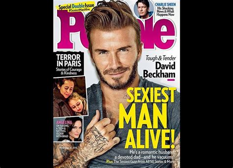 David Beckham Named Peoples Sexiest Man Alive Wife Victoria Approves