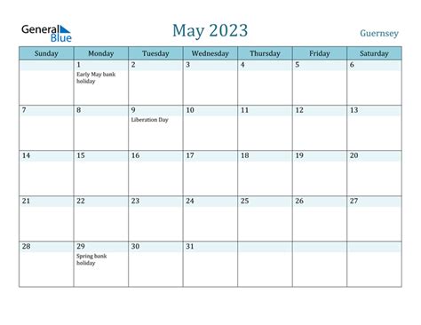 May 2023 Calendar With Holidays Handy Calendars Riset