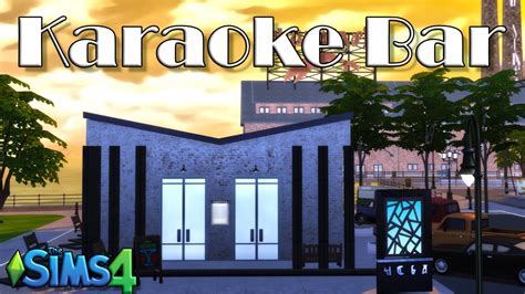Sims 4 Karaoke Bar City Living No Cc Speed Build The Sims 4 San