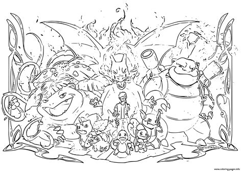 Pokemon Coloring Pictures Background Coloring Pages