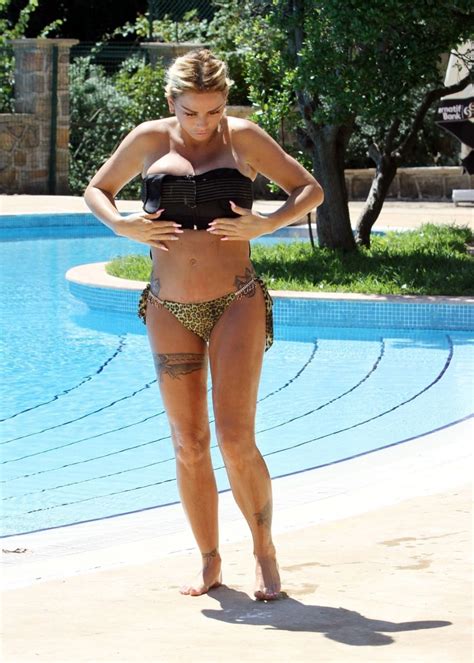 Katie Price Wears Leopard Printed Bikini By The Poolside In Turkey Gallery Katie Price