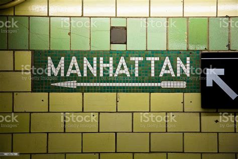 Manhattan Subway Sign Stock Photo Download Image Now New York City