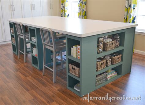 12 Awesome Diy Craft Tables With Free Plans Shelterness