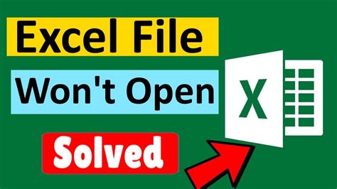 Fix Excel File Won T Open Issue In Windows YouTube