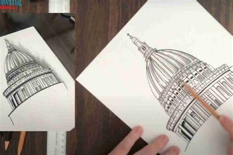 How To Draw St Pauls Cathedral Improve Drawing