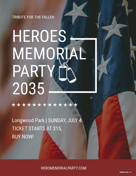 Free Memorial Flyer Template In Microsoft Word Doc