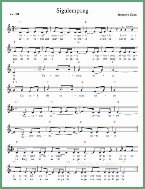 Not Angka Sigulempong