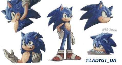 Sonic Redesign By Ladygt【嬢子愛】 Sonicthehedgehog