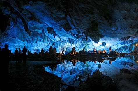 Stock Pictures Reed Flute Cave At Guilin China
