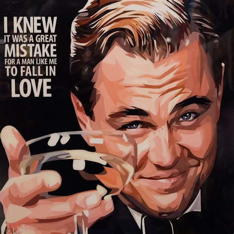Great Gatsby Pop Art Poster Leonardo Dicaprio Infamous Inspiration