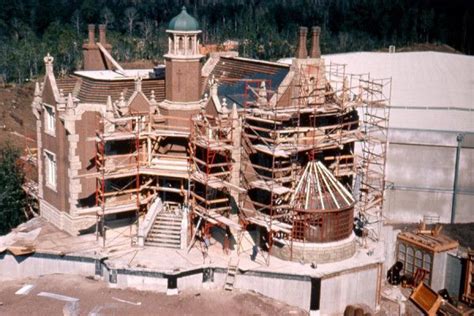 Building The Haunted Mansion In Walt Disney World In The Magic Kingdom Liberty Square Area