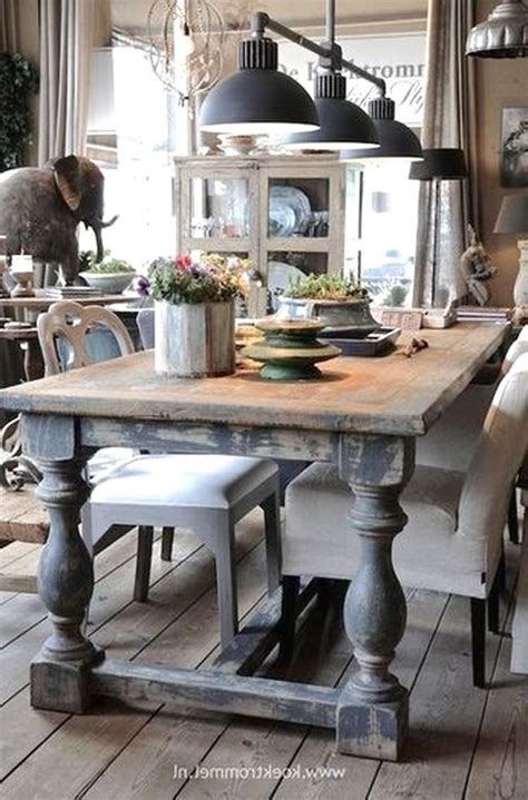 It can be a center of family life, especially if a small kitchen cannot accommodate a dining table and chairs. 40 Amazing Modern Farmhouse Kitchen Table Design Ideas ...
