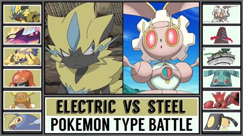 Pokémon Type Battle Electric Vs Steel Youtube