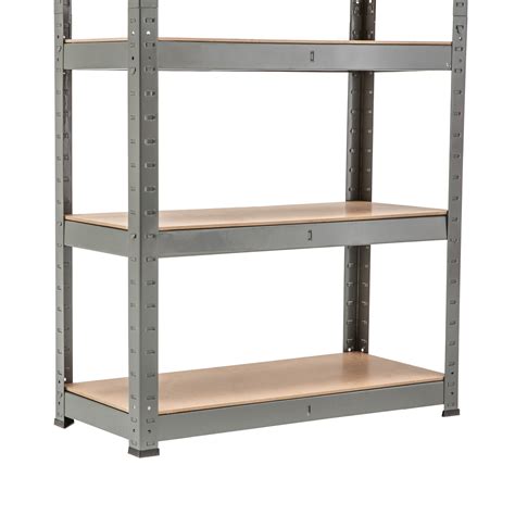 5 Tier Heavy Duty Boltless Metal Grey Shelving Storage Unit Shelves Garage Home Ebay