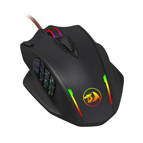 Mice Redragon Impact 12400dpi Mmo Gaming Mouse Black For Sale In
