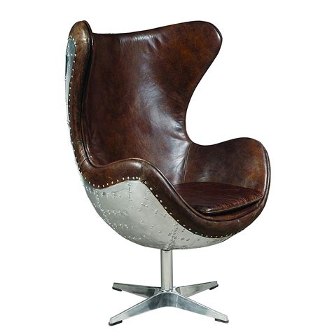 Leather Egg Swivel Chair Joette Monroe