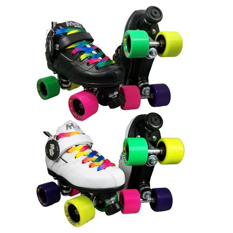 Gt50 Confetti Rainbow Zoom Quad Roller Derby Speed Skates