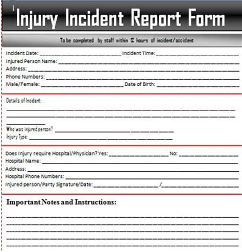 Effingham fire department 505 w. Sample Incident Report Letter Word | Incident report form ...