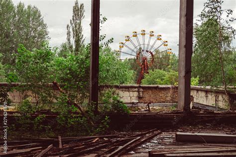 Destroyed Abandoned Ghost City Pripyat Ruins After Chernobyl Disaster