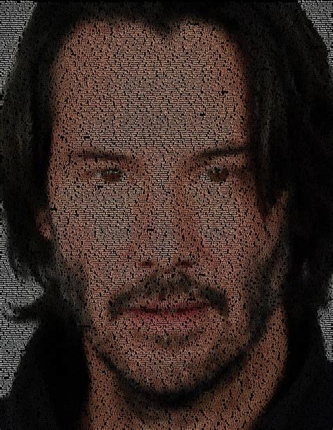 Keanu Reeves Movie List Mosaic Painting By Paul Van Scott