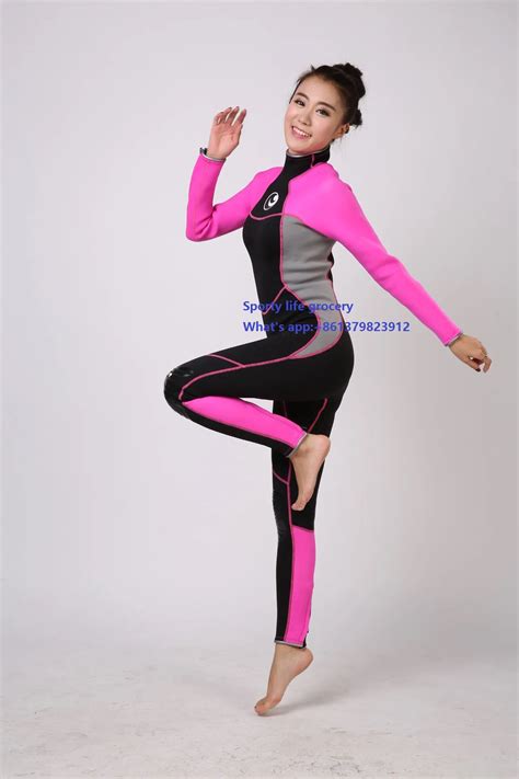 High Quality Women 3mm Neoprene Professional One Piece Wetsuits Thermal Scuba Diving