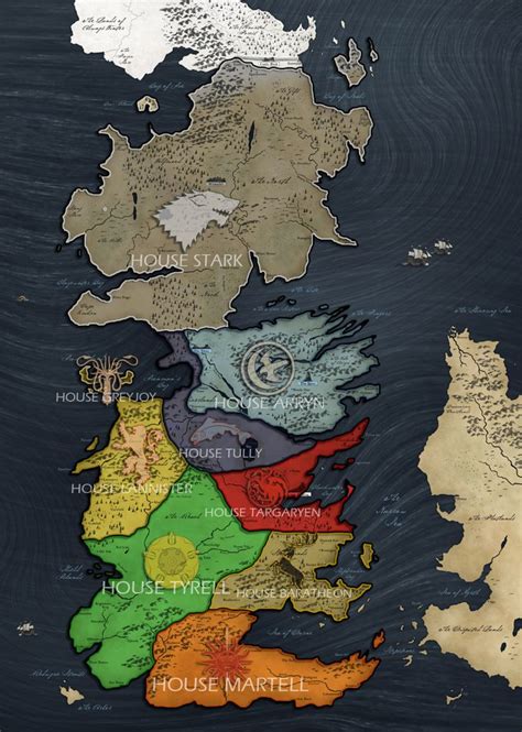 Westeros Map Mapa De Westeros Arte Game Of Thrones Dragões