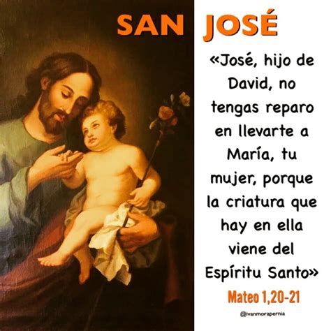 Solemnidad De San JosÉ José Hijo De David No Tengas Reparo En Llevarte A María Tu Mujer