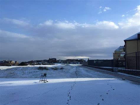 Photo Story First Snowfall Of Winter St Andrews Links Blog