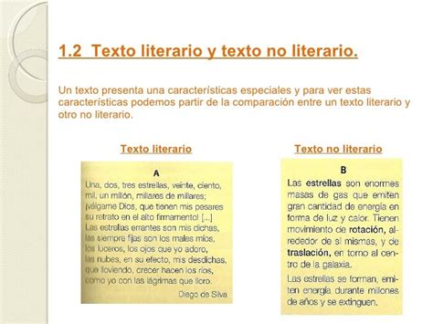 Comparacion De Un Texto Literario Y No Literario Homeschool