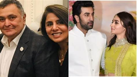 Neetu Kapoor Remembers Rishi Kapoor On Ranbir Kapoors Wedding Gets His Name Added To Her