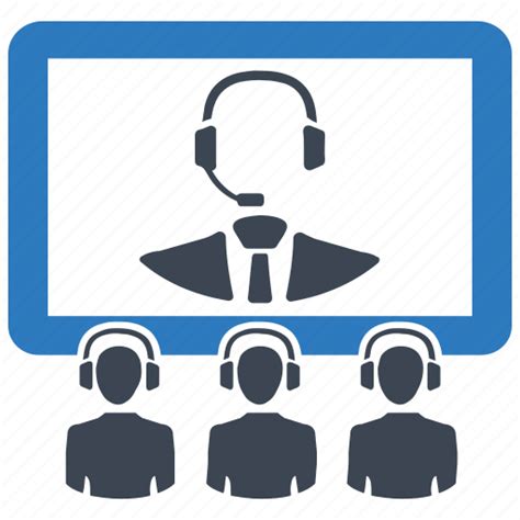 Business Meeting Teleconference Video Call Video Conference Icon
