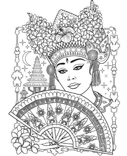 pin on beautiful women coloring pages for adults
