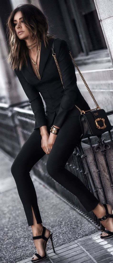 Classy All Black Outfits On Stylevore