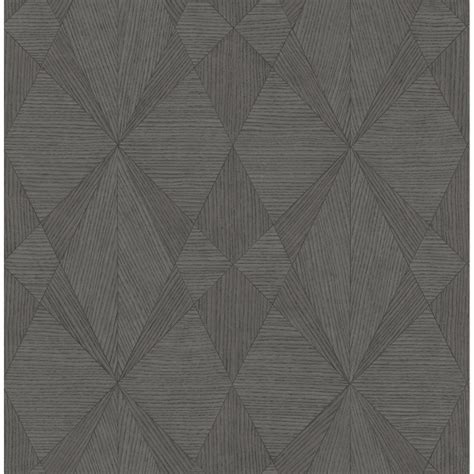 2908 25334 Intrinsic Dark Grey Geometric Wood Wallpaper By A Street