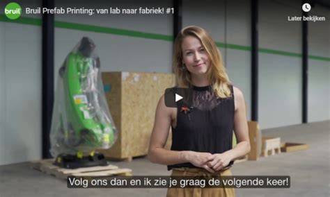 Bruil Prefab Printing Van Lab Naar Fabriek Bruil