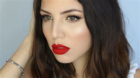 Makeup Tutorial Red Lips Youtube