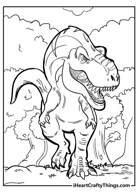 Printable Dinosaur Tyrannosaurus Rex Coloring In Page Vrogue Co