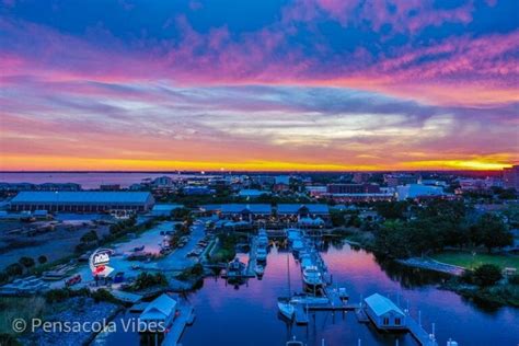 Bayfront Sunset Pensacola Vibes