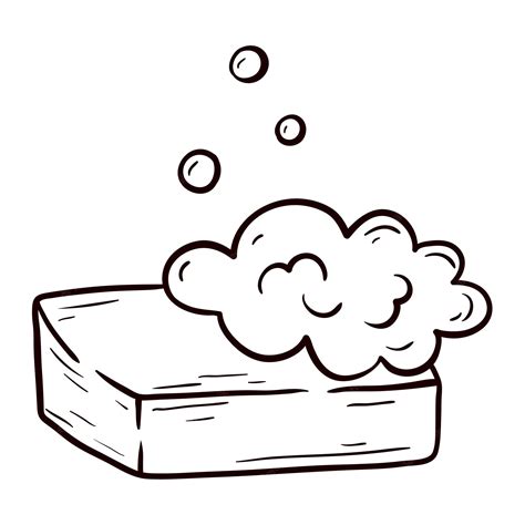 Premium Vector Vector Doodle Illustration Of A Solid Bar Of Soap With