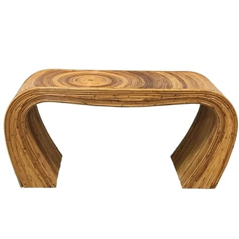 Save this for later by adding it to your wishlist! Curved Rattan Console Table | Modern console tables ...